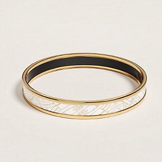 アクセサリー Hermes leather bangles Mors A Jouets bangle - Black | Hermès Mainland China